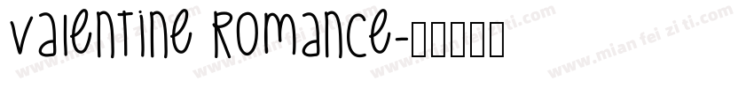 Valentine Romance字体转换